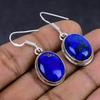Lapis Lazuli Gemstone 925 Sterling Silver Gift Jewelry Earring 1.46" b2Q54