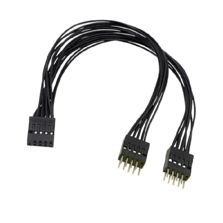 9Pin Motherboard Switcher Splitter Cable Computer Motherboard Extension Cable 9 Pin 1 Female to 2 Male Y Splitter