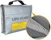 LiPo Battery Fireproof Safety Bag | Explosion-Resistant Storage and Charging Protection | Silver 240x64x180mm | High-Security Plastic Case