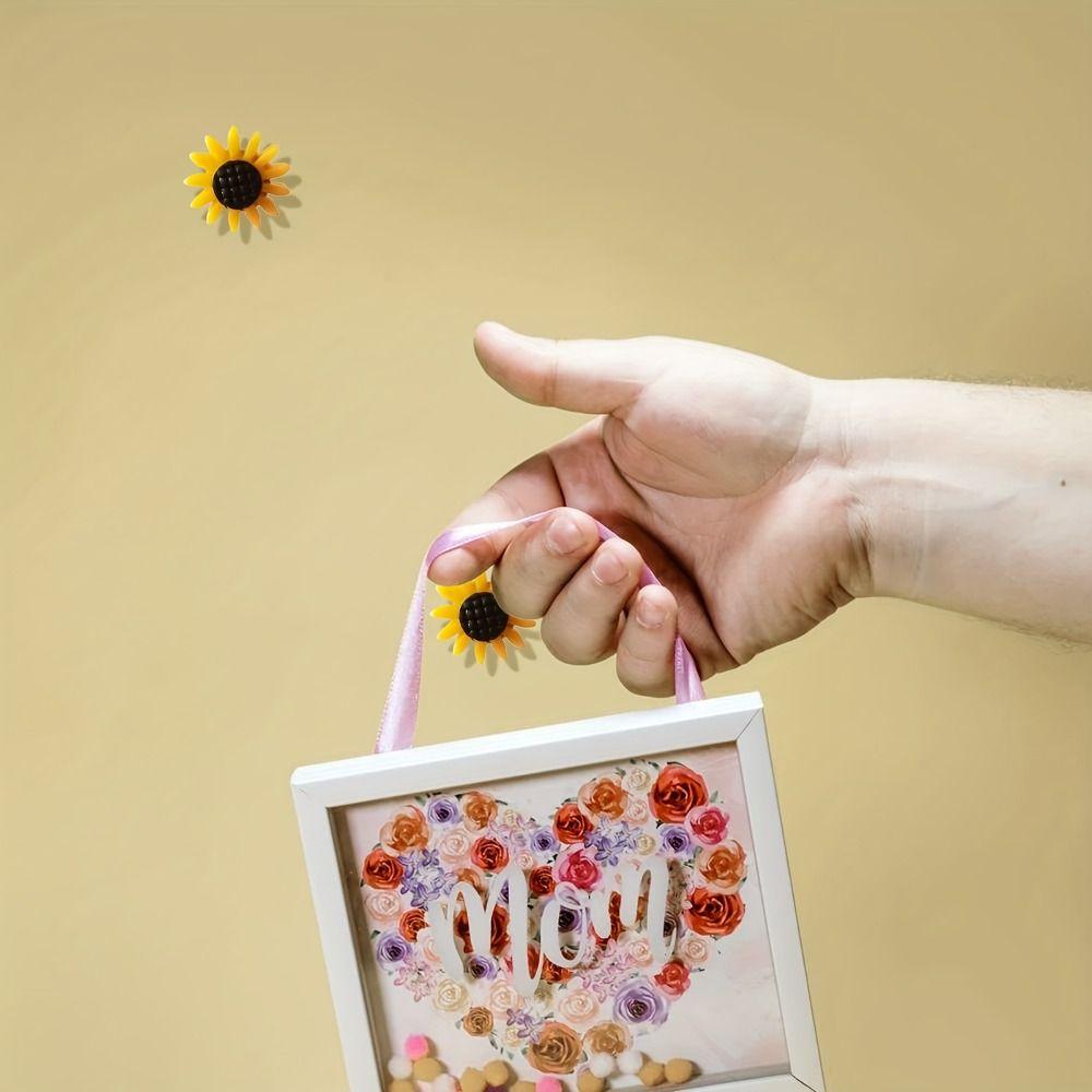 10/20/30/40/50 шт. Креативные кнопки для доски, DIY канцелярские кнопки, Портативные кнопки-подсолнухи