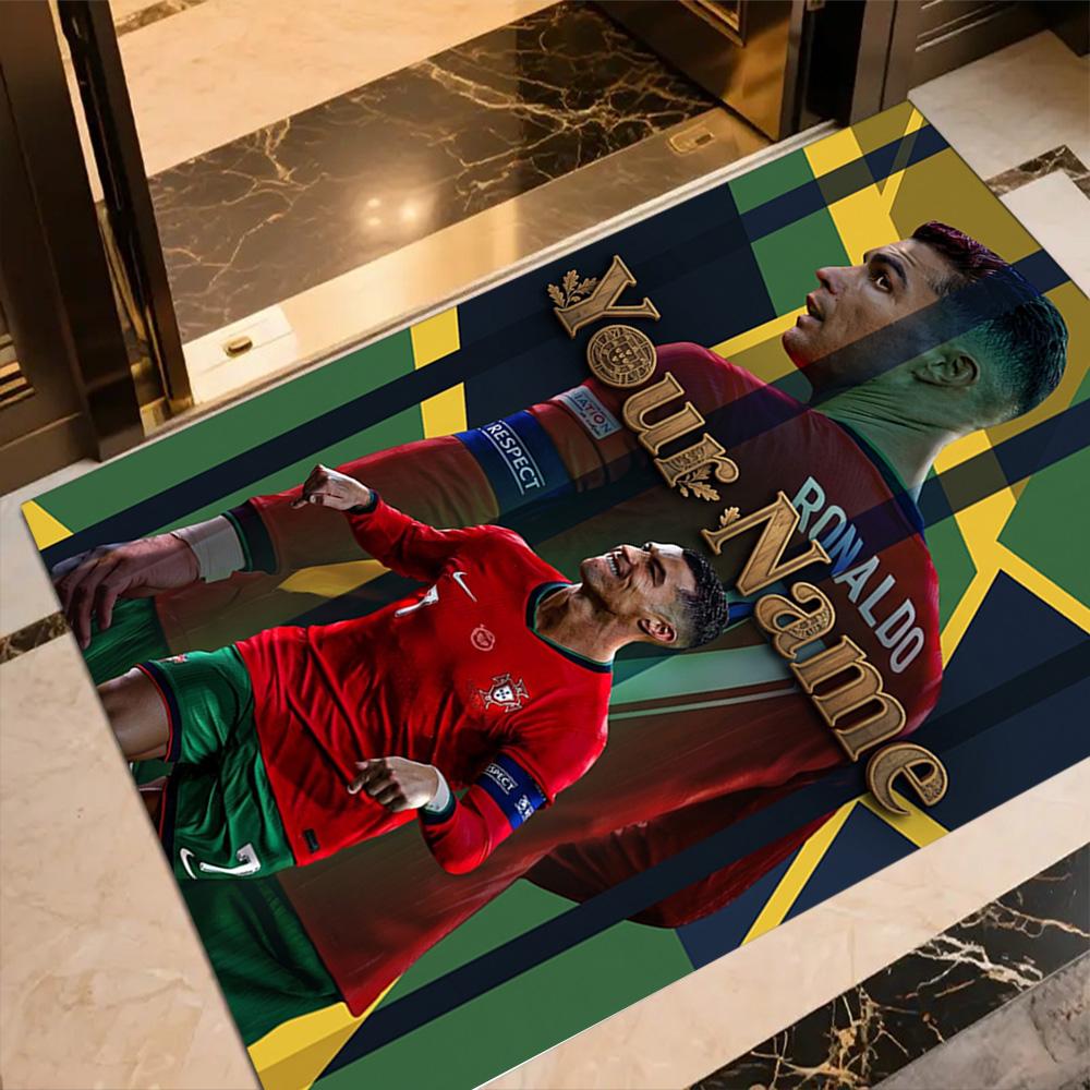 Cristiano Ronaldo (120) Customizable Name Floor Rug Office Rug Design for Decorate room Bedrooms Dining Room Study room Antislip Carpet