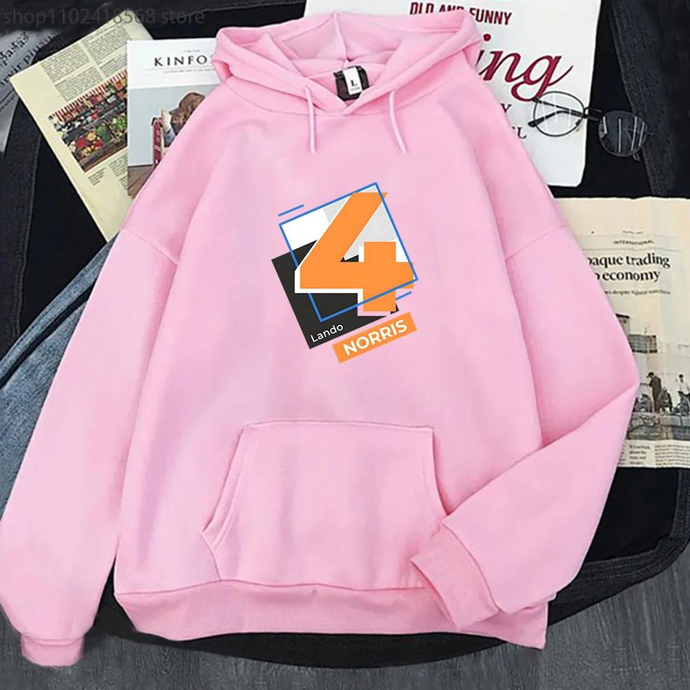 Мужская одежда F1 Hoodies Number 4 Sweatshirt Y2k Clothes Осень Зима Женская Унисекс Streetwear Длинный рукав Top