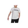 Casual Sports Logo Solid Color Crew Neck T-Shirt Men Tops White HG3629