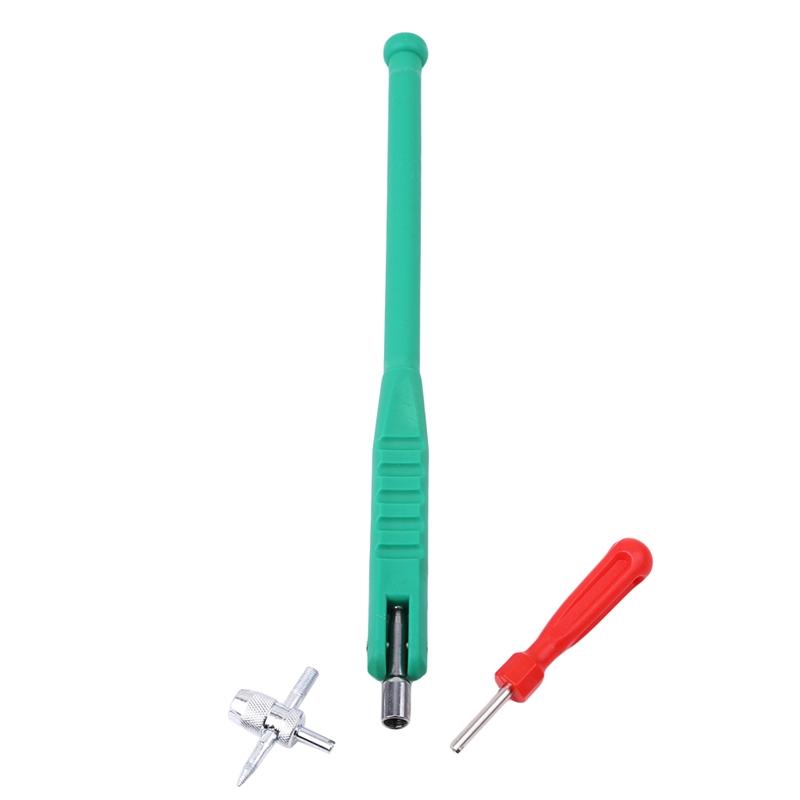 3 шт./компл., съемник штока клапана для шин, металлические инструменты для ремонта шин, металлический съемник для автомобиля, средство для удаления шин, установщик, аксессуары для ремонта автомобиля