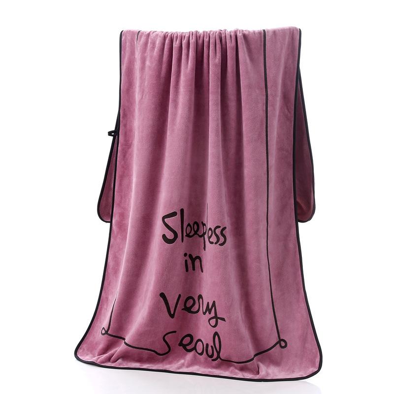 Коралловое бархатное банное полотенце, плотное, мягкое, 70 x 140 см, MIT