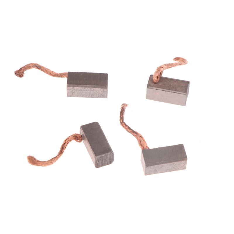 4 шт. Аксессуары для DIY 6X6X12 мм Электродвигатель Угольная щетка Электроинструмент Вентилятор воздуходувки Графитовые щетки