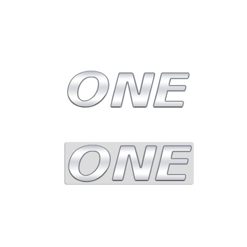 Metal Logo For MINI ONE COOPER Letter Badge 3D Stickers Trunk Emblem Decal Auto Accessories Lettering Decoration Car Styling