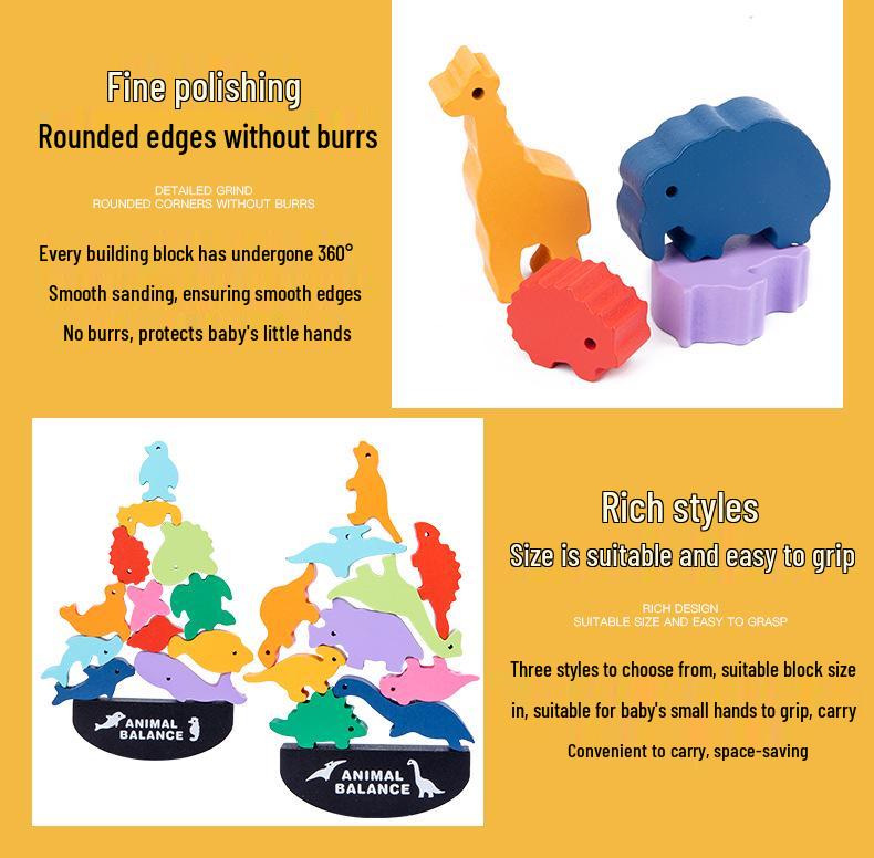 Animal Balance Stacking Blocks: Early Education Parent-Child Game