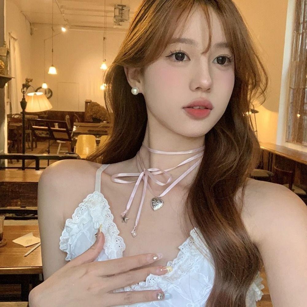 Звезда любви кулон ключицы цепи корейский стиль Y2K колье украшения