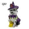 Creative Resin Craft for Home Halloween Ornament, Witch Black Cat Pumpkin Shape, Durable Synthetic Atmosphere Table Centerpiece Weather Resistant