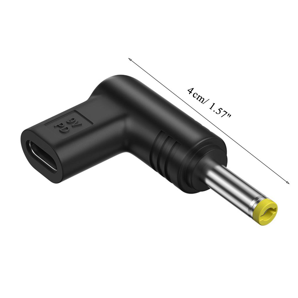 Портативный разъем-переходник Type C на DC-штекер для зарядки, подключает USB PD к устройству 9В