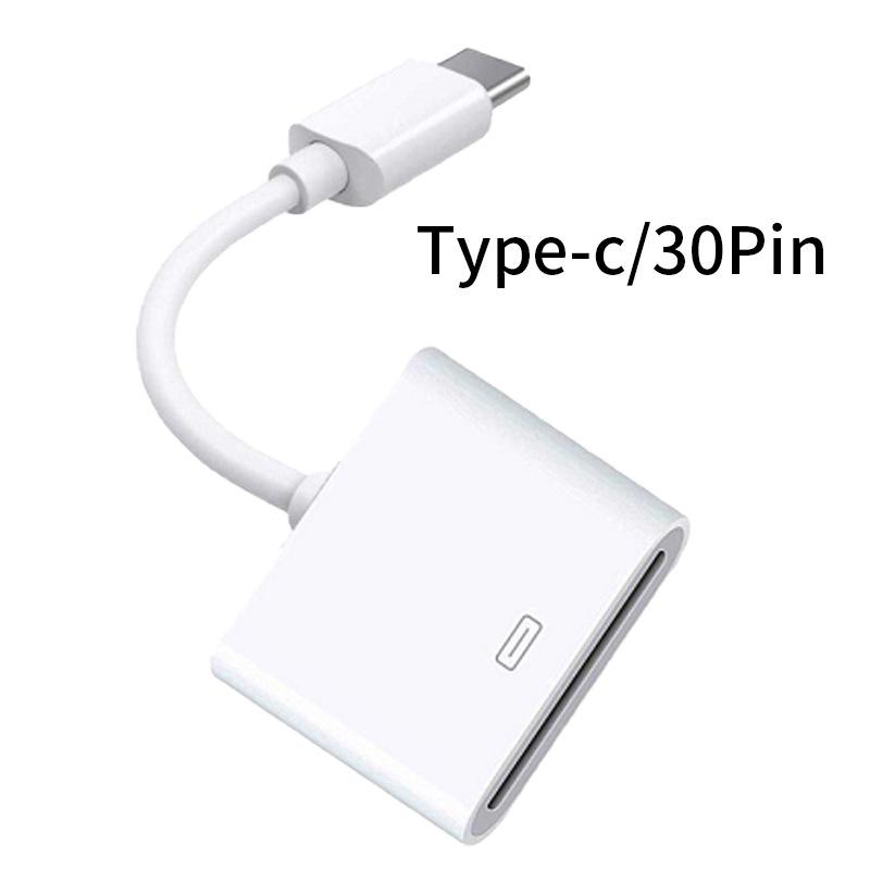 Кабель-адаптер Apple 4 на Type-C, Адаптер-головка 30-pin на Type-C, Кабель для зарядки Apple