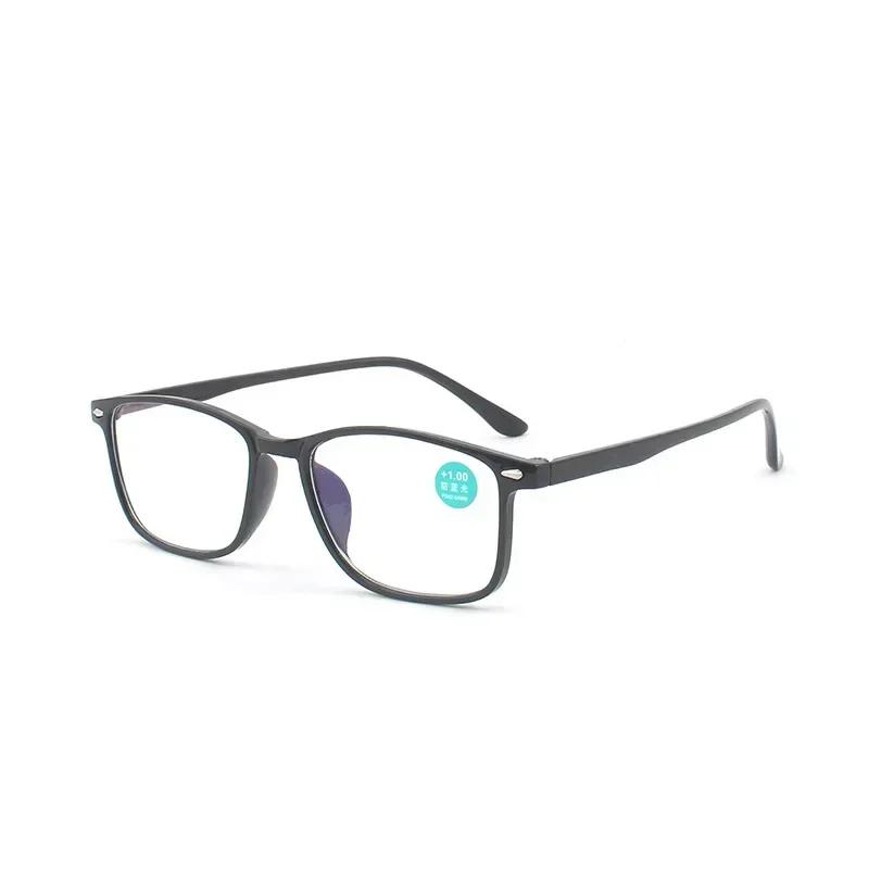 Очки для дальнего зрения с защитой от синего света, деловые очки высокой четкости для пожилых людей, новые сверхлегкие квадратные очки для пресбиопии