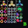 Star Shine Transparent Crystal LED Fidget Hand Spinner Stress Relief Toy Triangle Single Finger Gyro