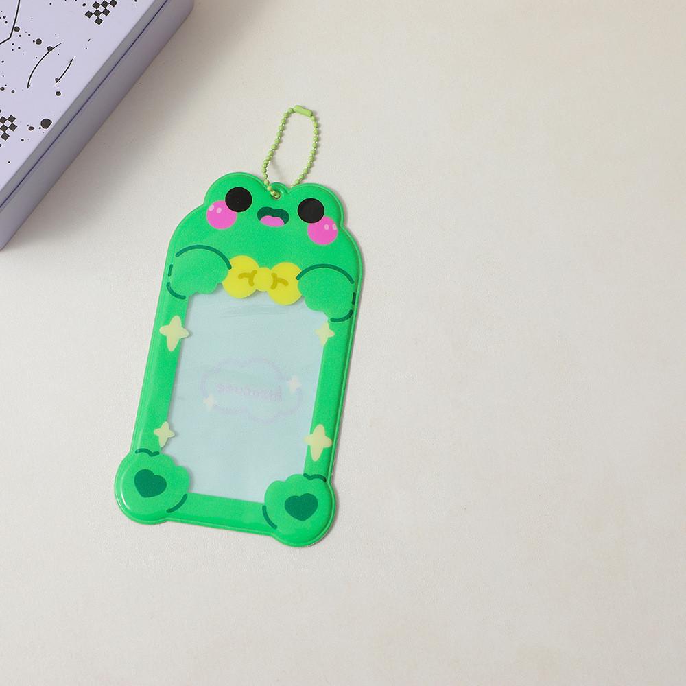 Милое мультяшное животное в Корейском стиле, диалоговое окно, рукав для карт, полупрозрачный 3-дюймовый фото Kpop Star, памятная карточка, держатель для карт