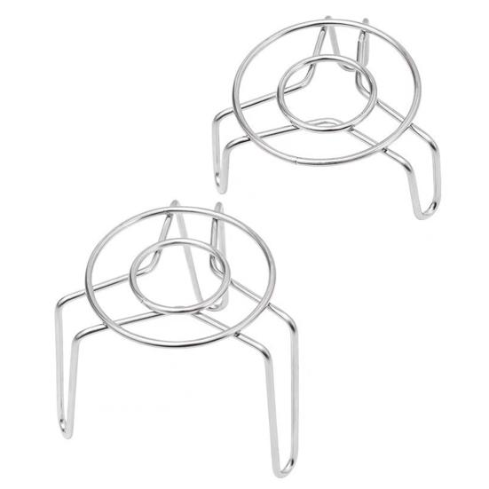 Mini Round Steamer Rack Stainless Steel Pot Trivet Small Steaming Pot Pan Cooking Stand for Cooking Baking Steaming