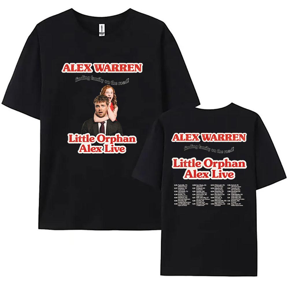 Little Orphan Alex Live T-shirt ALEX WARREN Finding Family on The Road Tshirt Short Sleeve Cotton Loose T Shirt Print Tee