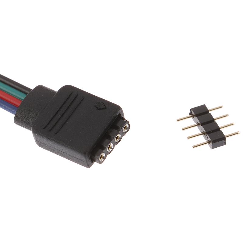 15Cm 5050 Rgb 4 Pin Led Strip Light Connectors Strip To Power Adaptor Connector