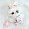 Fluffy Bear Ear Pajamas for Plush Toys (10cm) [Pink] Plush Clothing, Nuikatsu, Plush Toys [Item]