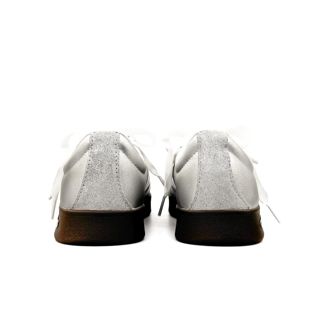 Adidas VL COURT 2.0 Girlish Silver, Special Shopping Bag Abrasion Resistant Slip Resistant Low top Skateboard Shoes ID6015(Team1532-SBOX)