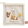 San-X Rilakkuma "Nuiphoto" Series Square Flat Pouch CA77101, Size: H125xW125mm, Cute Plush Photo Case