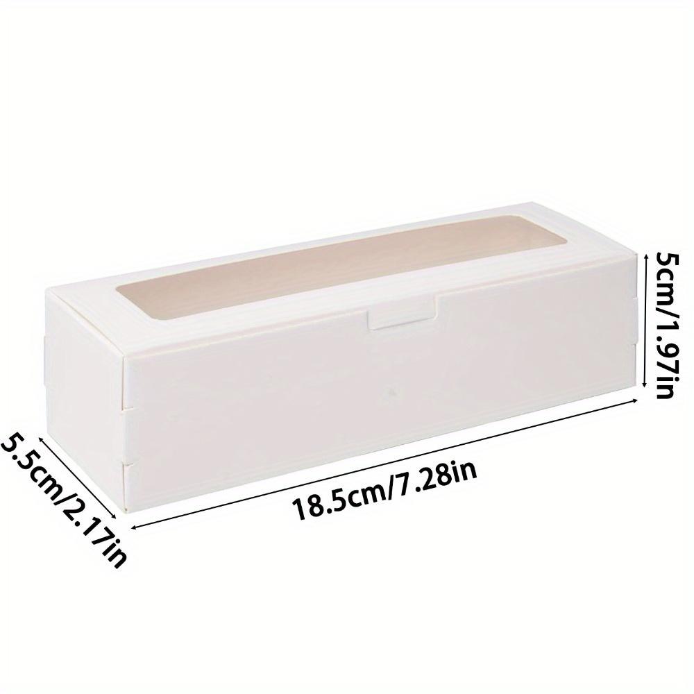 25pcs Gift Boxes with Clear Window Treat Boxes Macaron Pastry Bakery Packaging Container for 6 Bakery Cocoa Truffle Dessert Wedding Gift Wrap Box