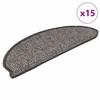 VidaXL Self-adhesive Stair Treads 15 Pcs 65x21x4 Cm Anthracite 326872