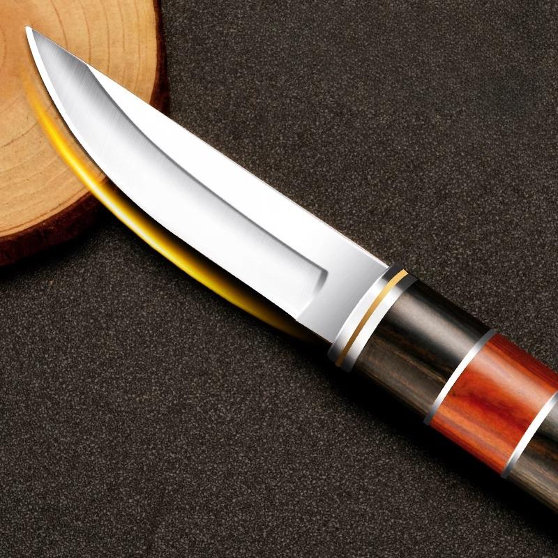 Премиальный нож для мяса из нержавеющей стали - Высококачественные универсальные ножи, Сборы на барбекю во дворе, портативный, Ножны из премиальной кожи