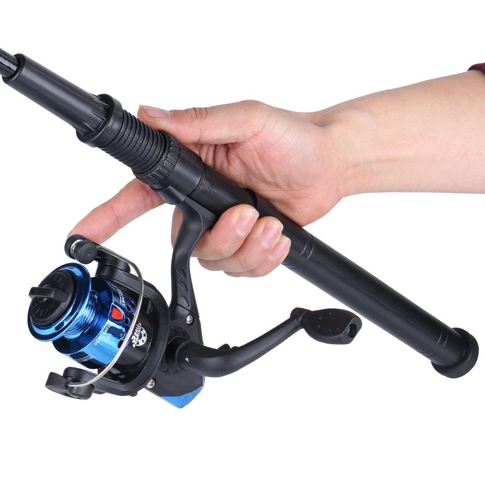 Телескопическое удилище с рыболовной катушкой