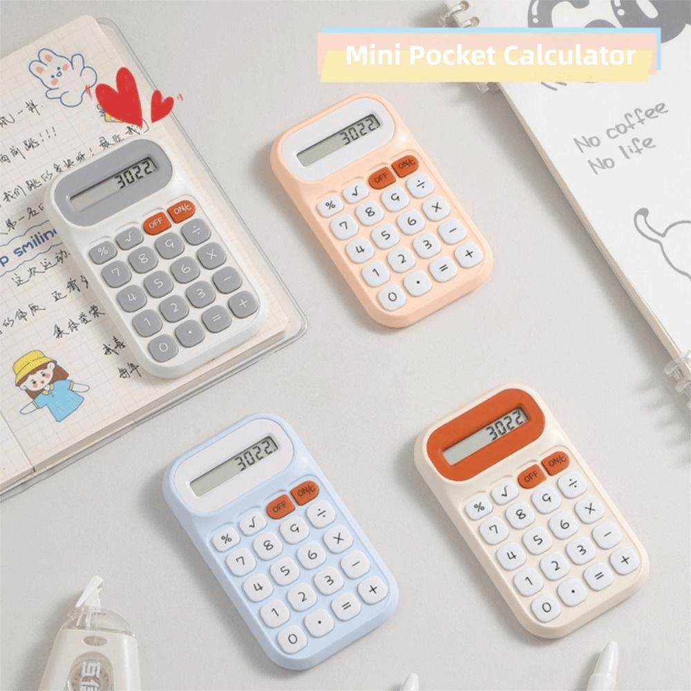 Large Screen Cute Calculator Mechanical Keyboard Mini Pocket Calculator Back To School