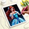 Disney Русалочка DIY Жемчужное Искусство для Ариэль Ручной Работы Подарок Подходит для Украшения Стен Идеально Подходит как для Дома, так и для Офиса