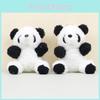 Cute Curly Panda Plush Toy Pendant Fluffy Pp Cotton Filled Keychain Gift