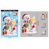 Snowflake Santa Snowman Cartoon Santa Glass Decals Holiday Window Stickers  Window Display