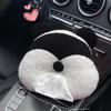 Car Tissue Holder Cute Tissue Car Holder Plush Panda Napkin Box Napkin Case Backseat Headrest Tissue Organizer Auto Animal Decor