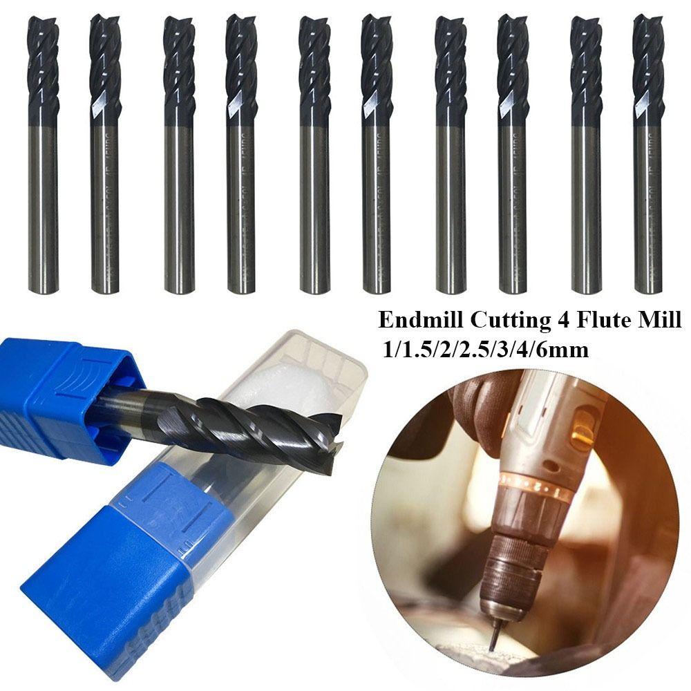 Высококачественная твердосплавная фреза длиной 50 мм, 4 зуба, концевая фреза, режущий инструмент для станка