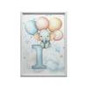 Poster Elephant On the Letter I Poster Elephant On the Letter I, 70X100 Cm, Frameless, Premium Canvas On Stretcher