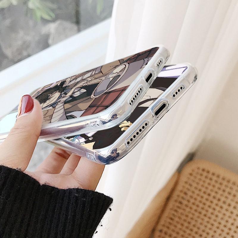 Чехол для телефона Japan Bungo Stray Dogs для iPhone 7 13 12 Mini 8 5 6 6S Plus SE 2020 SE3 2022 11 Pro X XR XS Max, прозрачный чехол