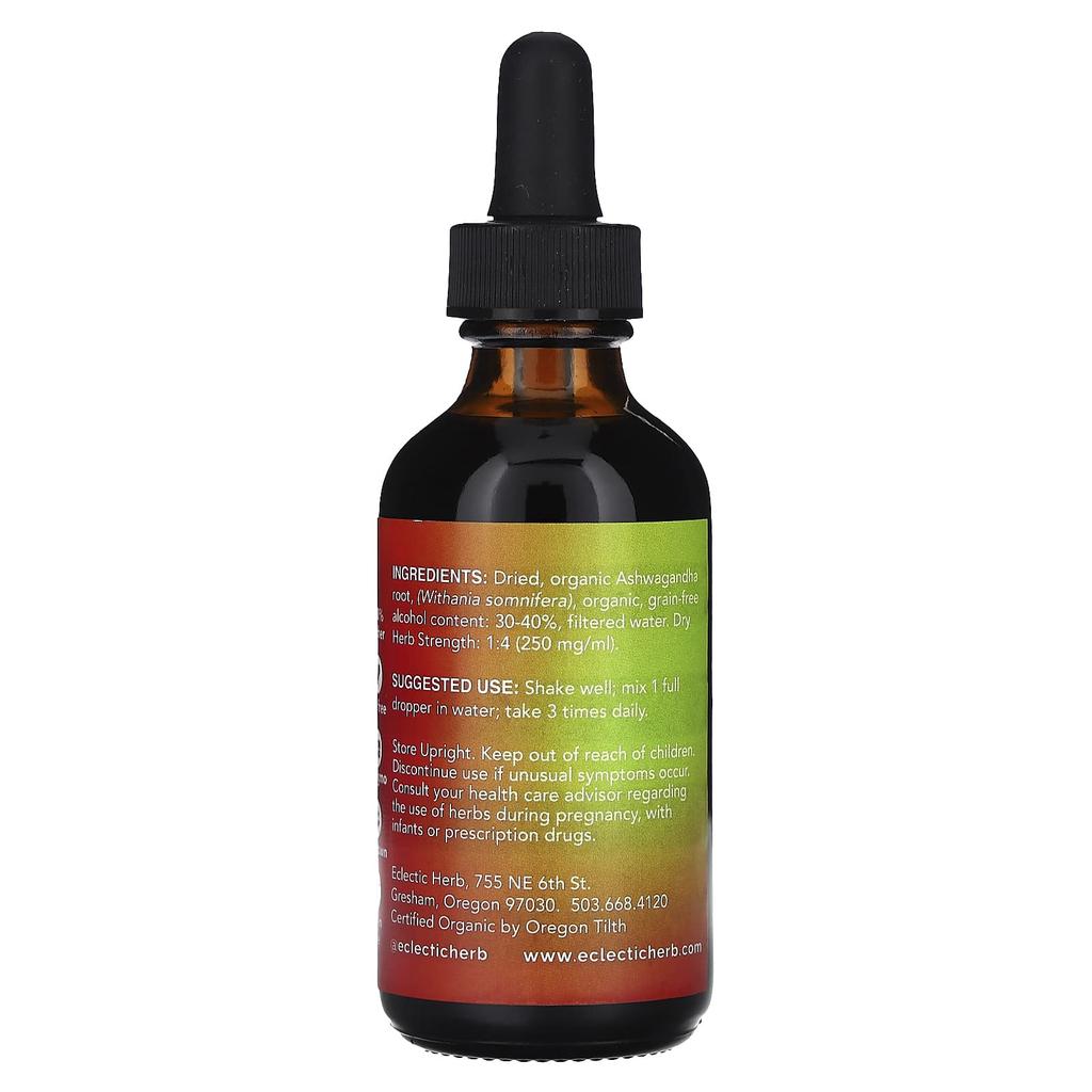 Eclectic Herb, Ашваганда, 2 жидких унции (60 мл)