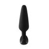 Anal Plug - DREAM TOYS - Fantasstic Smooth - Black Silicone - Medium Size - Beginner