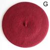 Women Beret Hat French Artist Warm Wool Blend Winter Beanie Hat Retro Vintage Solid Elegant Ladies Cap