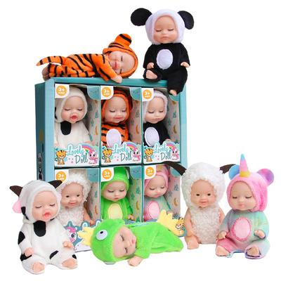 Новый набор мини-кукол Reborn Baby, милая спящая кукла с одеждой, милая реалистичная силиконовая игрушка для девочки и мальчика, подарок на день рождения, Рождество