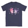 Casual Kuromi and My Melody Berries TShirt for Unisex Round Collar Cotton T Shirts  Short Sleeve Tees Big Size Clothes