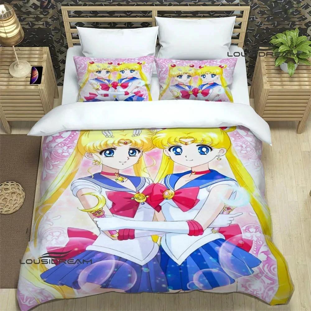 Комплекты постельного белья Cartoon S-Sailor Moon, изысканный комплект постельного белья, пододеяльник, комплект постельного белья, роскошный подарок на день рождения