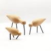 (hej!e) Dunlin Shorebird Wooden Bird Figurine, Nordic Style, Wood Animal Figure, Kokeshi Doll, Interior Decor, Doll, Wall Decor (Small)