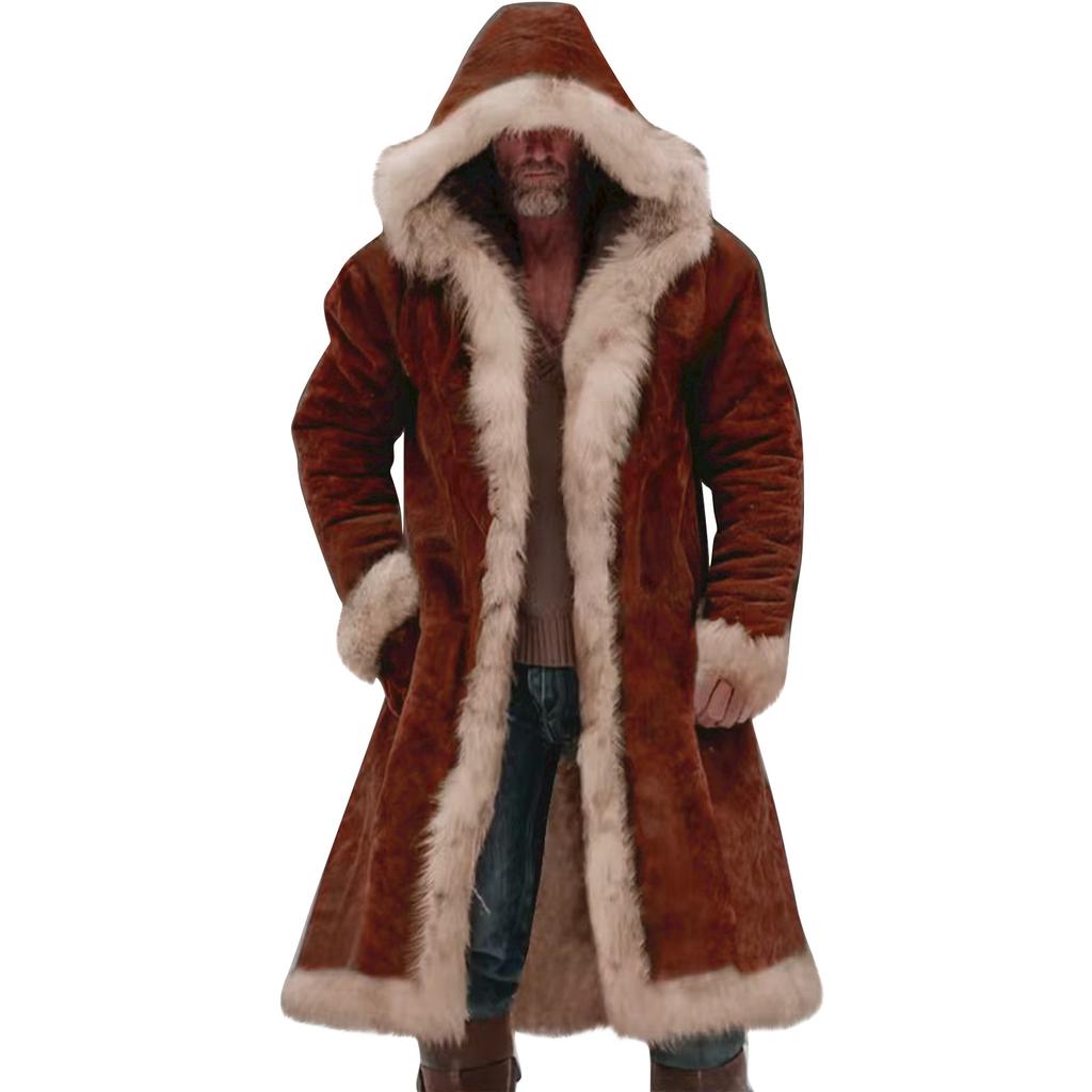 Мужская однотонная куртка с карманом на пуговицах, рабочая одежда плюс, мужское повседневное длинное пальто