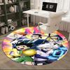 1pc Hunter x Hunter 10th Anniversary Edition Round Carpet - Anime Cartoon Design, Office Chair Mat, Non-Slip Rug for Home Decor, Living Room, Bedroom,