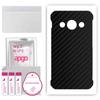 apgo Защитная наклейка на заднюю панель, совместимая с Samsung Galaxy Xcover 3 G389F, пленка, фольга, винил - узор Carbon Black