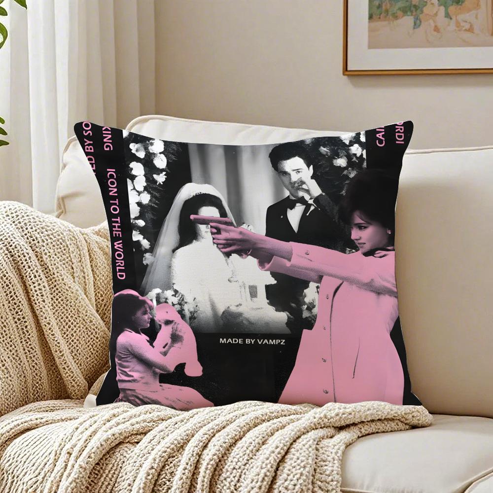 singer pop PPriscilla Cushion Cover Pillowcase Antidustmite living Room Sofa Decor Cushion Room