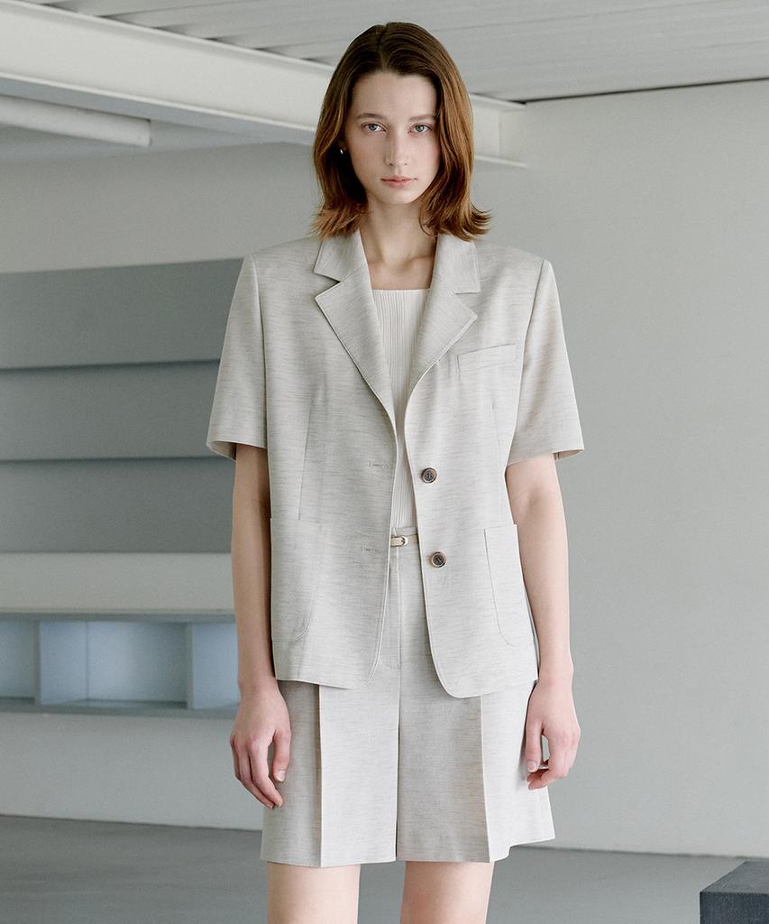 OLIVE DES OLIVE Summer Half Jacket Ow6Mj4500