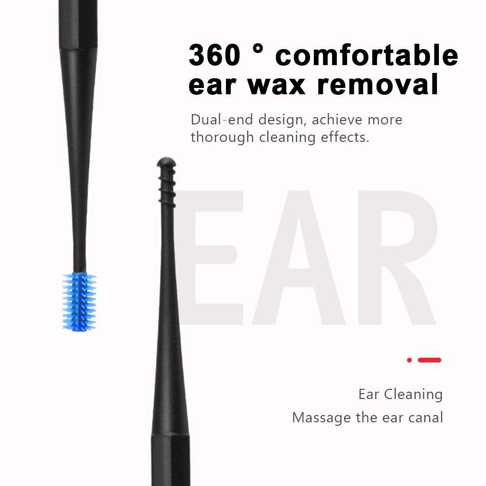 Наборы для чистки ушей из нержавеющей стали, 9 шт./компл., кюретка для удаления воска с ушами, гусиное перо, ушная палочка для ушей